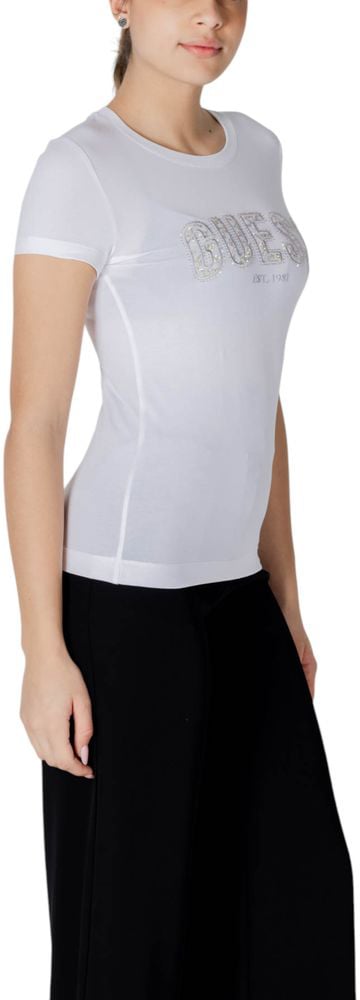 Guess Guess White Cotton T-Shirt Wit
