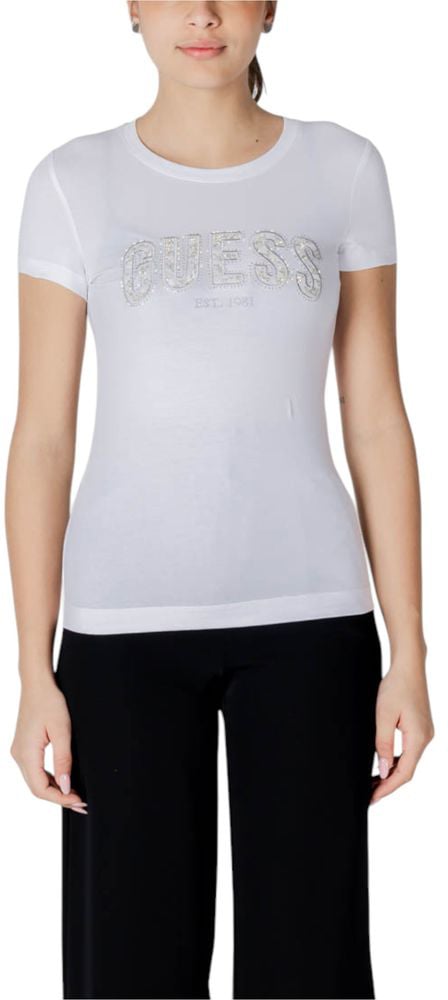 Guess Guess White Cotton T-Shirt Wit