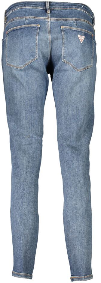 Guess Jeans Blu Cotton Women's Skinny Jean Blauw