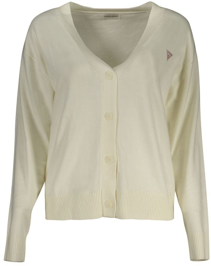 Guess Guess Jeans Bianco Poliestere Women Cardigan Wit