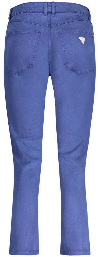 Guess Jeans Blue Cotton Women's Skinny Jean Blauw