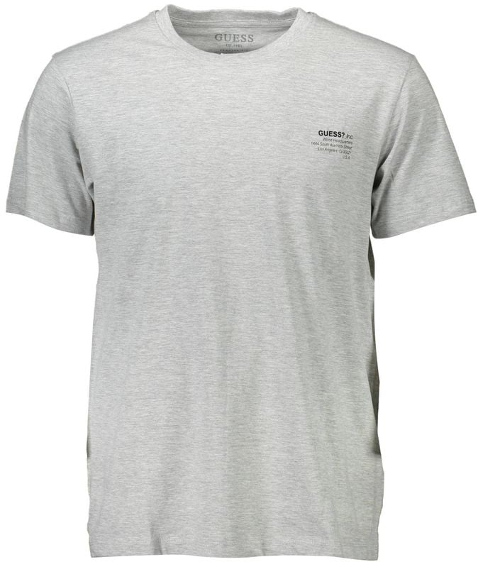 Guess Jeans Grigio Cotone Mens T-Shirt Grijs