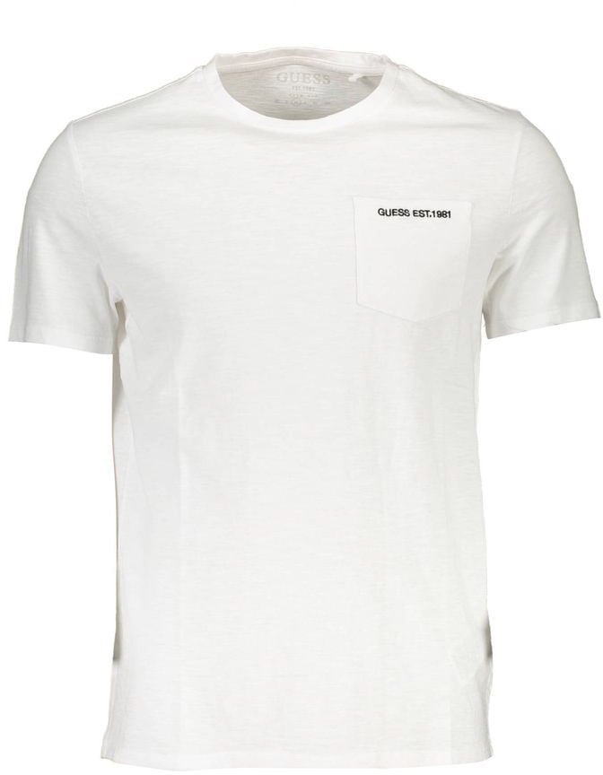 Guess Jeans Bianco Cotton Men's T-Shirt Wit