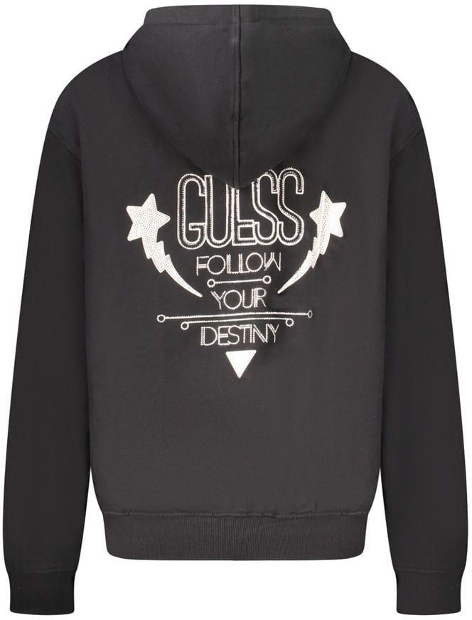 Guess Guess Jeans Black Cotton Women Sweatshirt Zwart