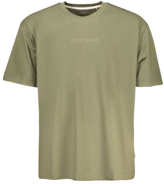 Guess Jeans Verde Cotton Men's T-Shirt Groen