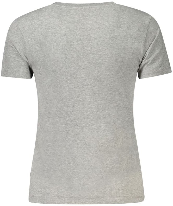 Guess Jeans Grigio Cotton Women T-Shirt Grijs