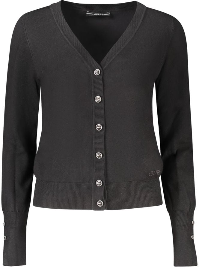 Guess Jeans "Nero Viscosa Donna Cardigan" Zwart
