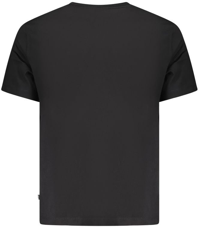 Guess Jeans Black Cotton Men T-Shirt Zwart