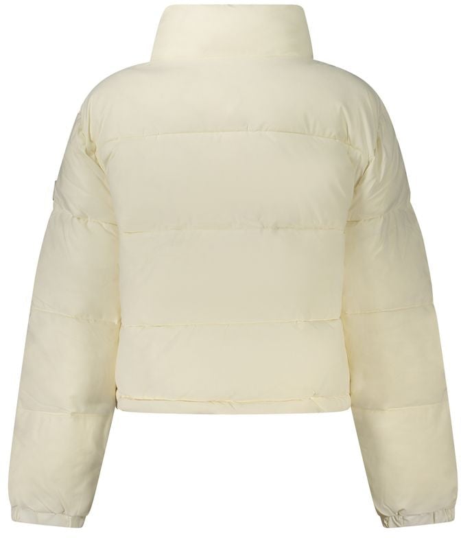 Guess Jeans Bianco Recycled Polyester Women's Jacket Wit