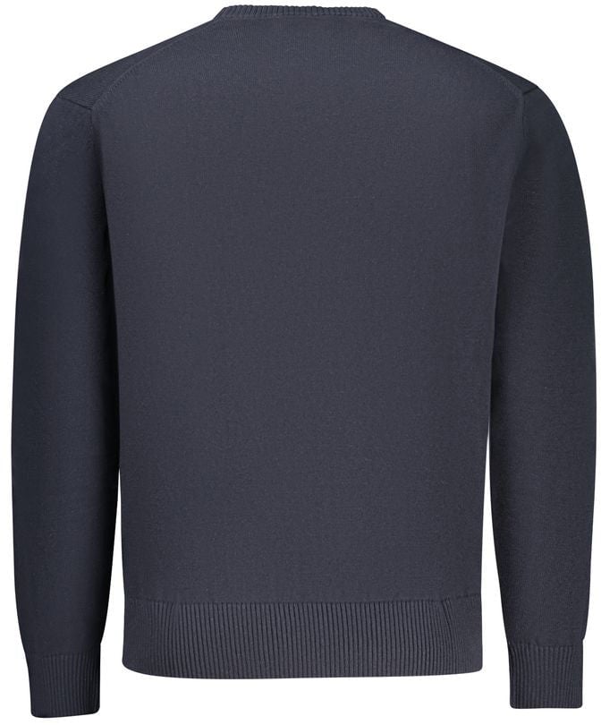Guess Jeans Blue Cotton Men's Sweater Blauw