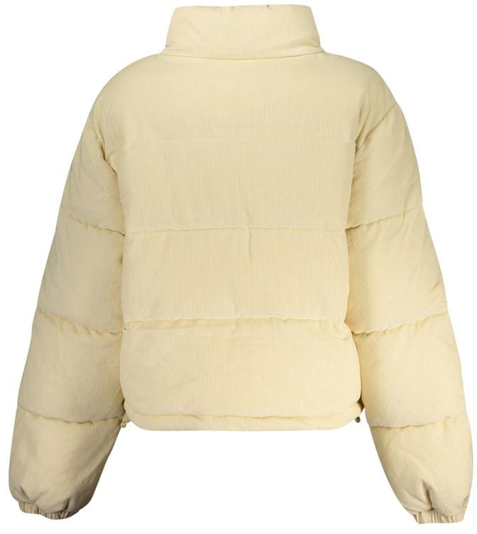 Guess Jeans Beige Polyester Women's Jacket Beige