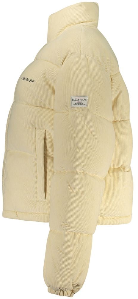 Guess Jeans Beige Polyester Women's Jacket Beige