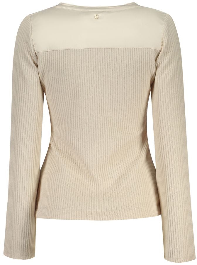 Guess Jeans Beige Polyester Women Sweater Beige