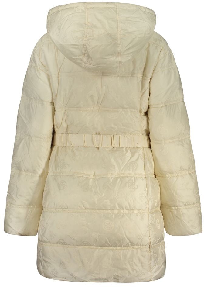 Guess Jeans Beige Poliammide Women's Jacket Beige
