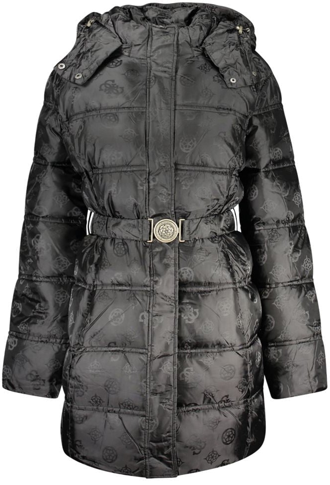 Guess Guess Jeans Black Polyamide Women's Jacket Zwart