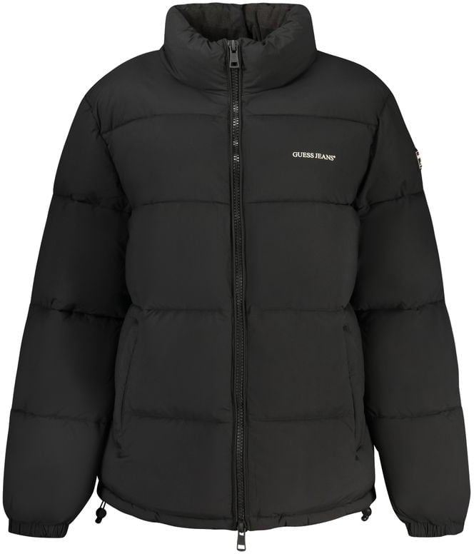 Guess Jeans Nero Polyester Woman Jacket Zwart