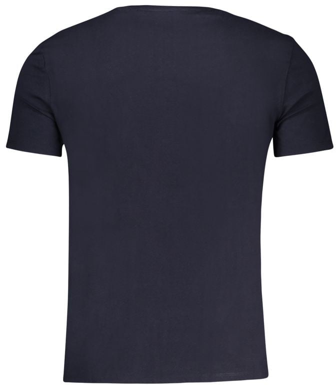 Guess Jeans Blue Organic Cotton Men's T-Shirt Blauw