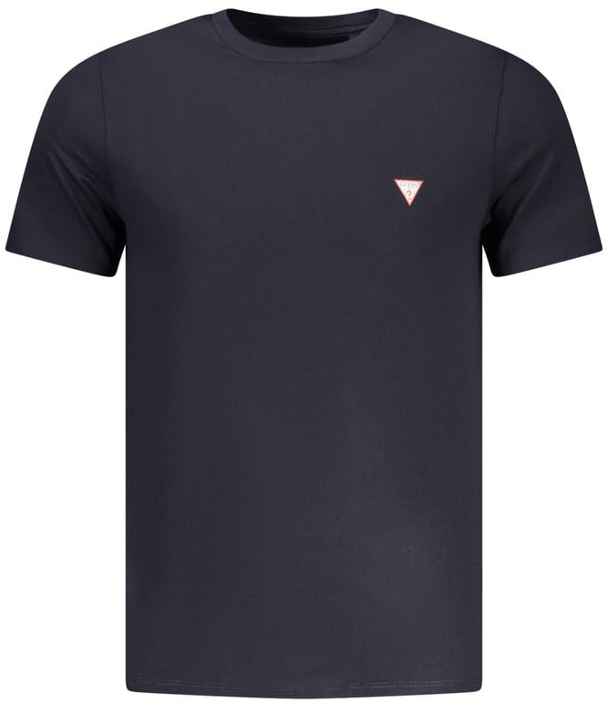 Guess Jeans Blue Organic Cotton Men's T-Shirt Blauw