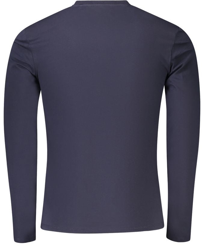 Guess Jeans Blue Organic Cotton Men T-Shirt Blauw