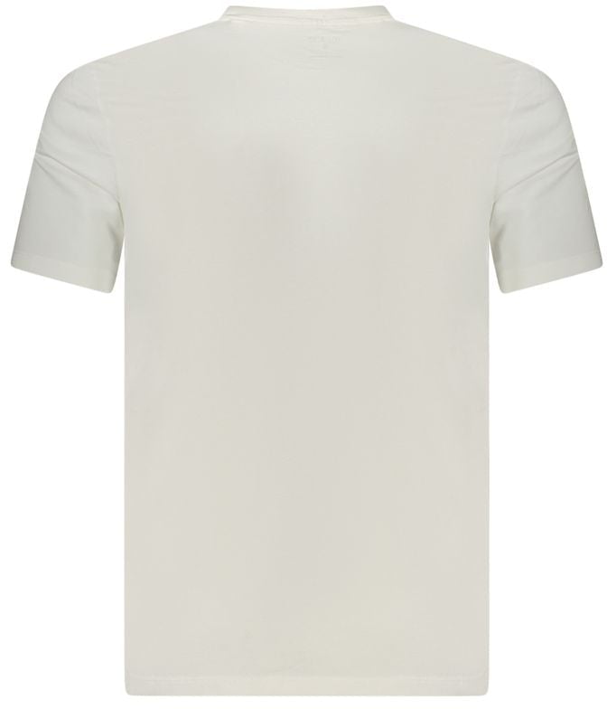 Guess Jeans White Cotton Men T-Shirt Wit