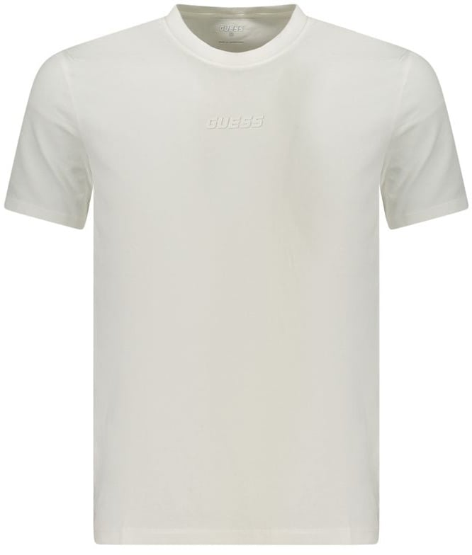 Guess Jeans White Cotton Men T-Shirt Wit