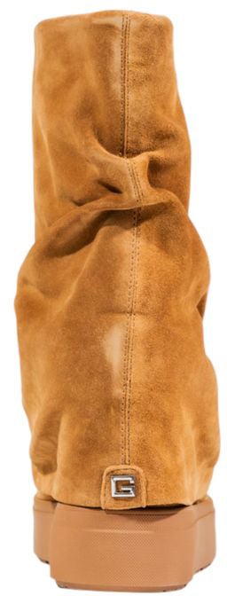 Guess Beige Suede Leather Ankle Boots Beige
