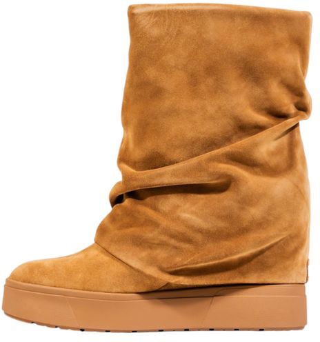 Guess Beige Suede Leather Ankle Boots Beige