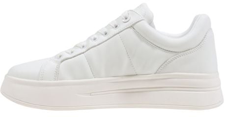 Guess White Polyethylene Platform Sneakers Wit