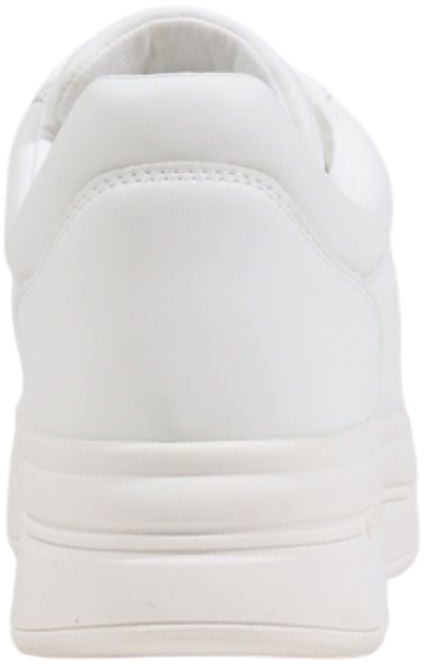 Guess White Polyethylene Platform Sneakers Wit