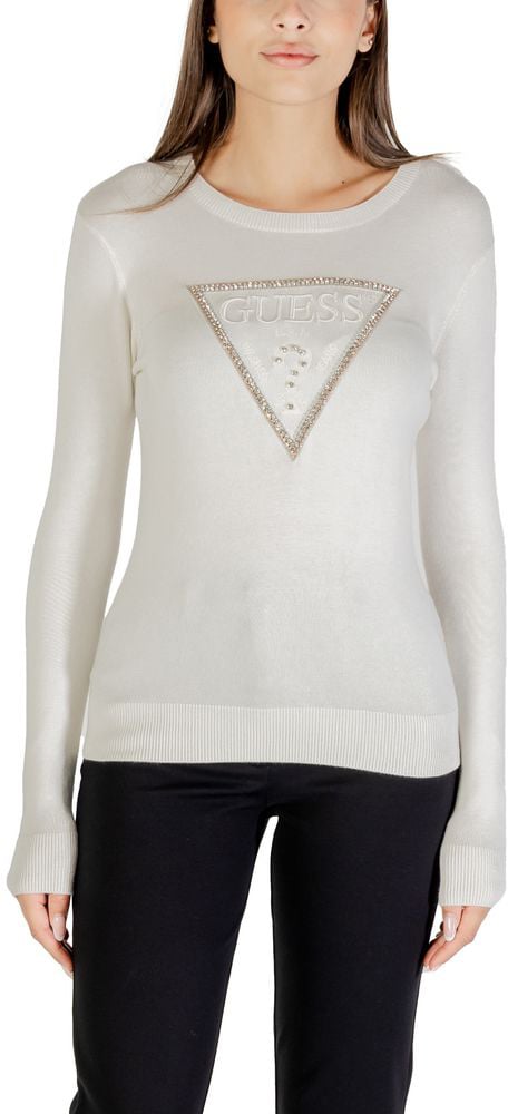 Guess Guess Cream Viscose Sweatshirt Beige