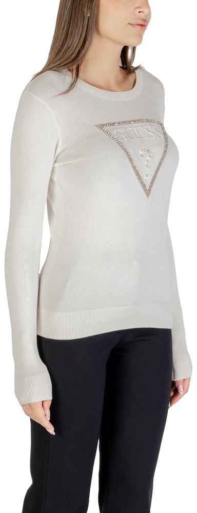Guess Guess Cream Viscose Sweatshirt Beige