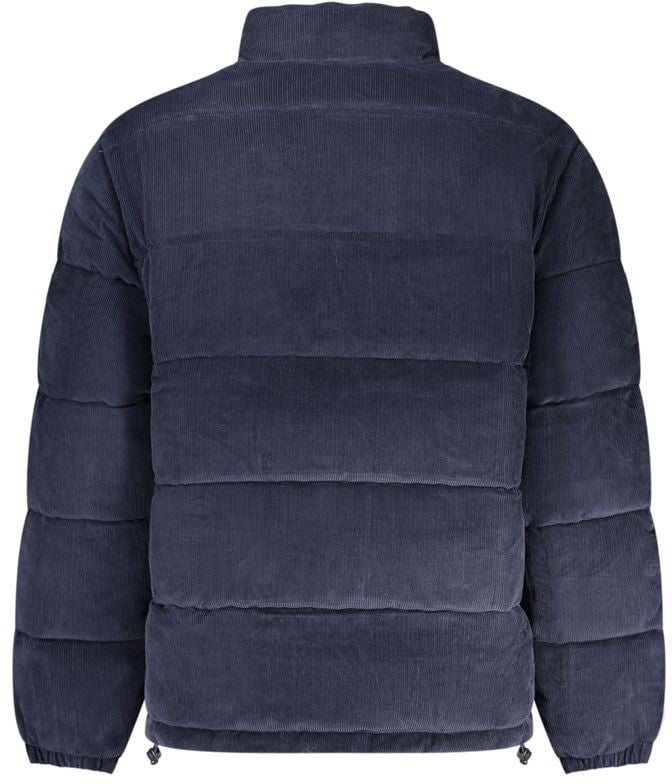 Guess Jeans Blue Polyester Men's Jacket Blauw