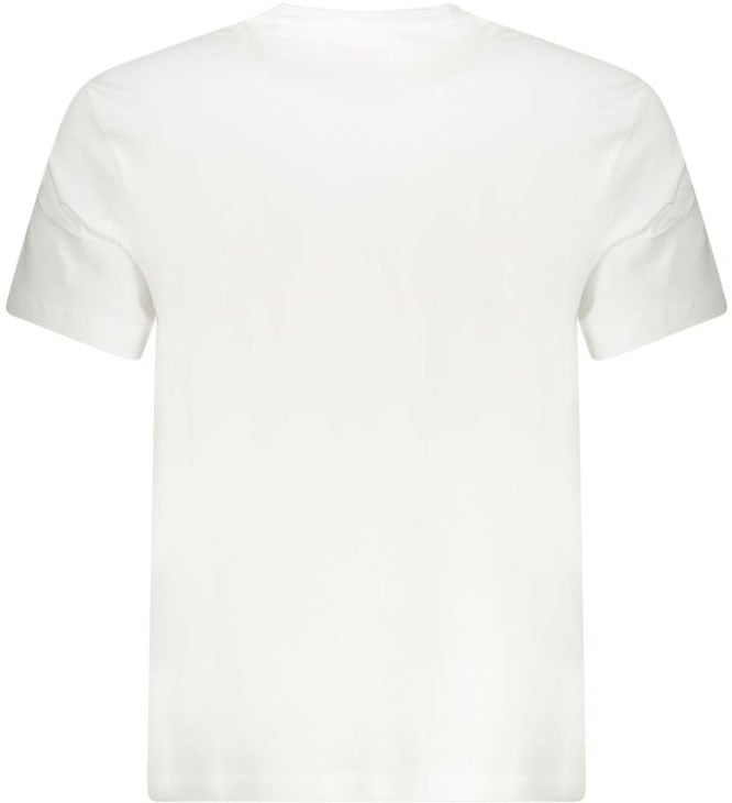 Guess Jeans Bianco Cotton Men T-Shirt Wit
