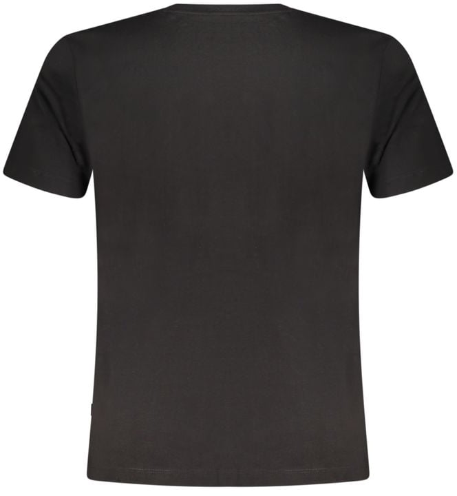 Guess Jeans Black Organic Cotton Men T-Shirt Zwart