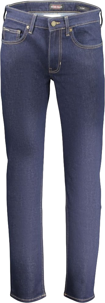 Guess Jeans Blu Cotton Men Jeans Blauw