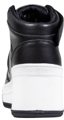 Guess Black Polyethylene Platform Sneakers Zwart