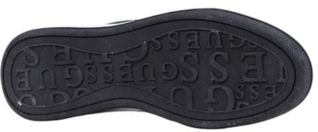 Guess Black Polyethylene Platform Sneakers Zwart