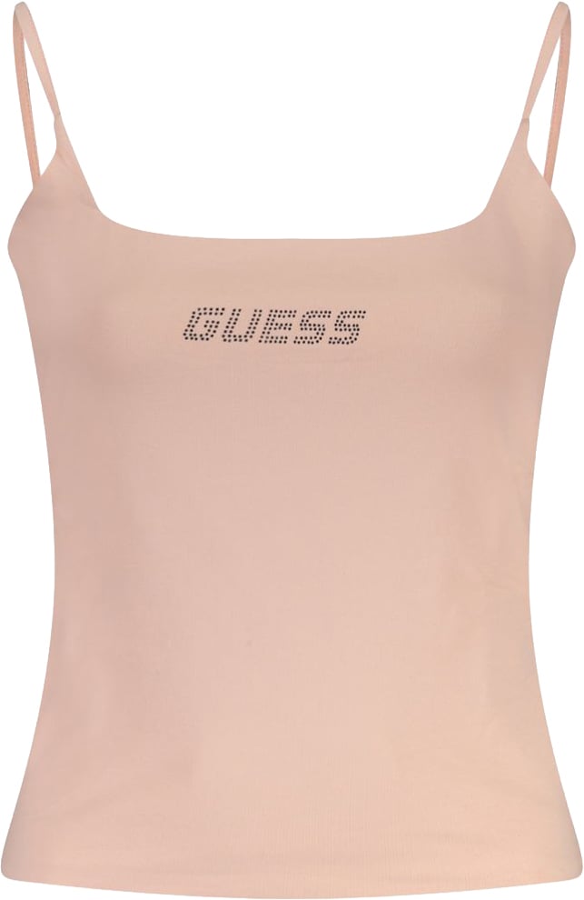 Guess Guess Jeans Pink Cotton Women's Tank Roze