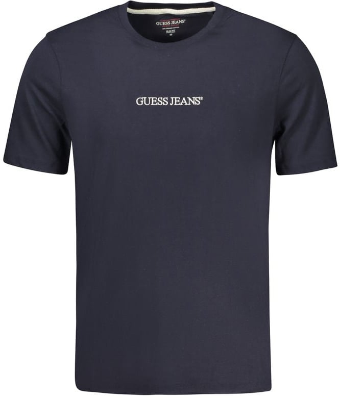Guess Guess Jeans Blu Organic Cotton Men T-Shirt Blauw