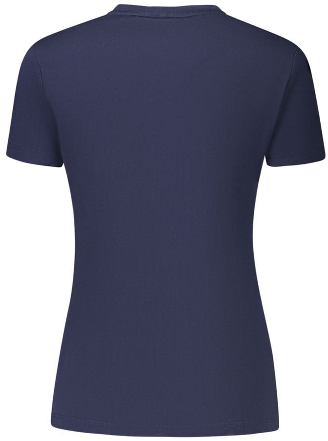 Guess Guess Jeans Blue Organic Cotton Women T-Shirt Blauw