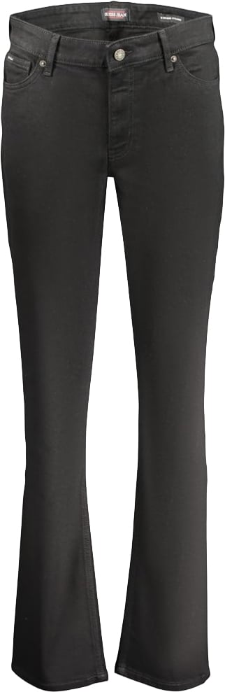 Guess Jeans Black Cotton Women's Jeans Zwart