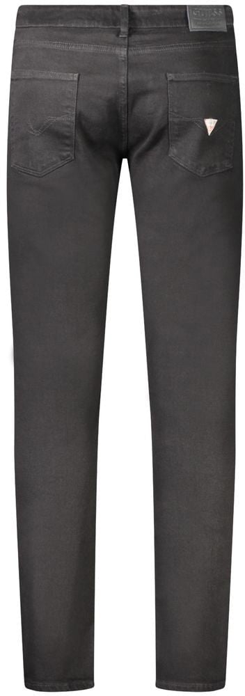 Guess Jeans Nero Cotton Men's Skinny Jean Zwart