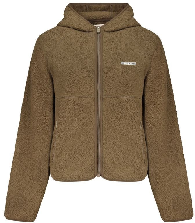 Guess Jeans Marrone Polyester Women Sweatshirt Bruin