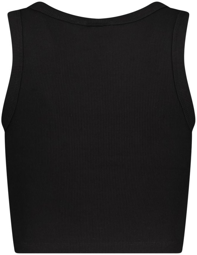 Guess Guess Jeans Black Viscose Women's Tank Top Zwart