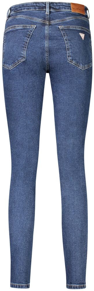 Guess Jeans Blu Cotton Women's Skinny Jean Blauw