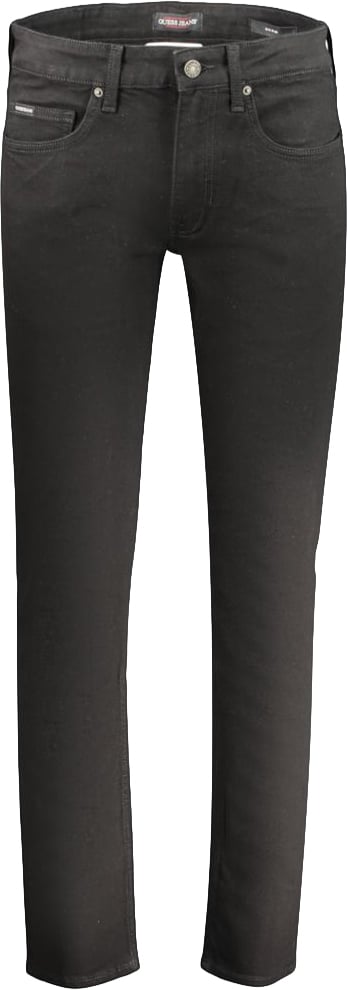 Guess Jeans Black Cotton Mens Jeans Zwart