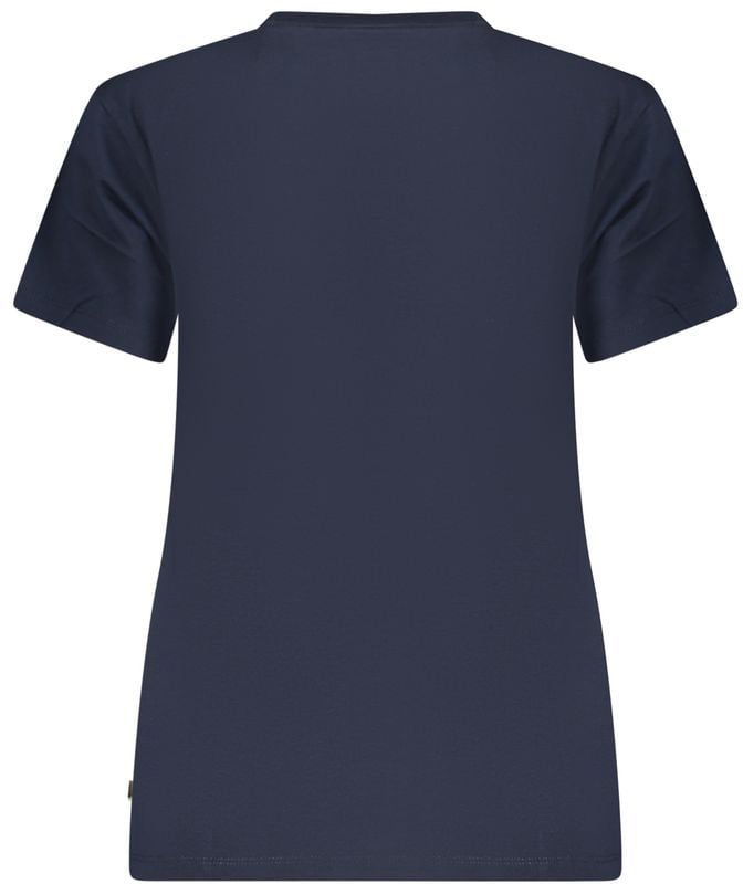 Guess Jeans Blue Cotton Women's T-Shirt Blauw