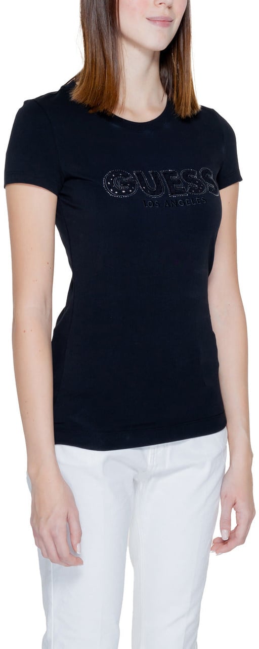 Guess Women T-Shirt Zwart