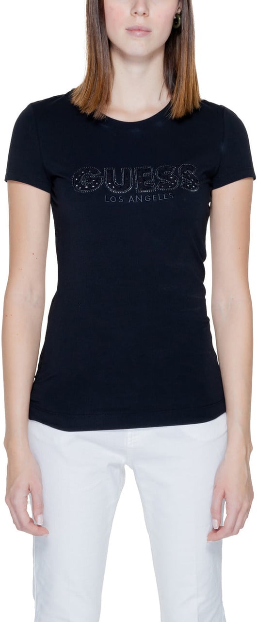 Guess Women T-Shirt Zwart