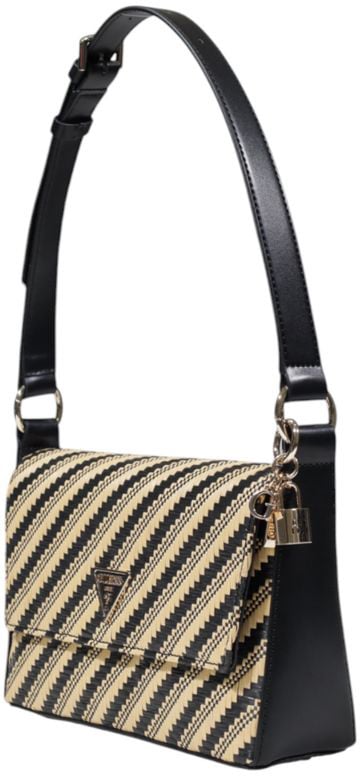 Guess Guess Black Polypropylene Handbag Zwart
